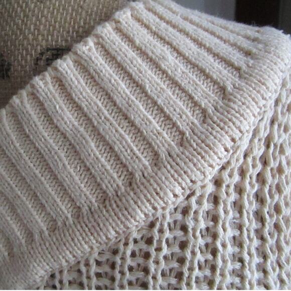 Vintage Ramie Cotton Sweater Vest Neutral V Neck Cropped XS - Picture 16 of 17